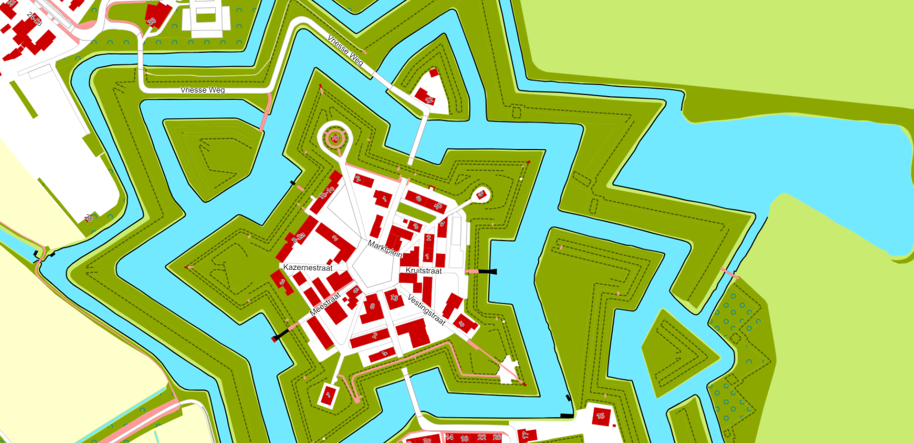 Voorbeeld visualisatie van de data