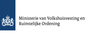 Logo van het ministerie van Volkshuisvesting en Ruimtelijke Orderning