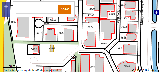 voorbeeld PDOK kaart