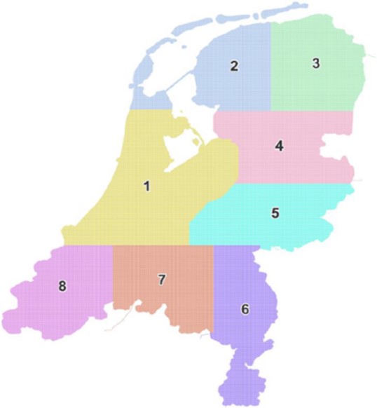 Deze afbeelding geeft aan hoe de luchtfoto wordt gevlogen