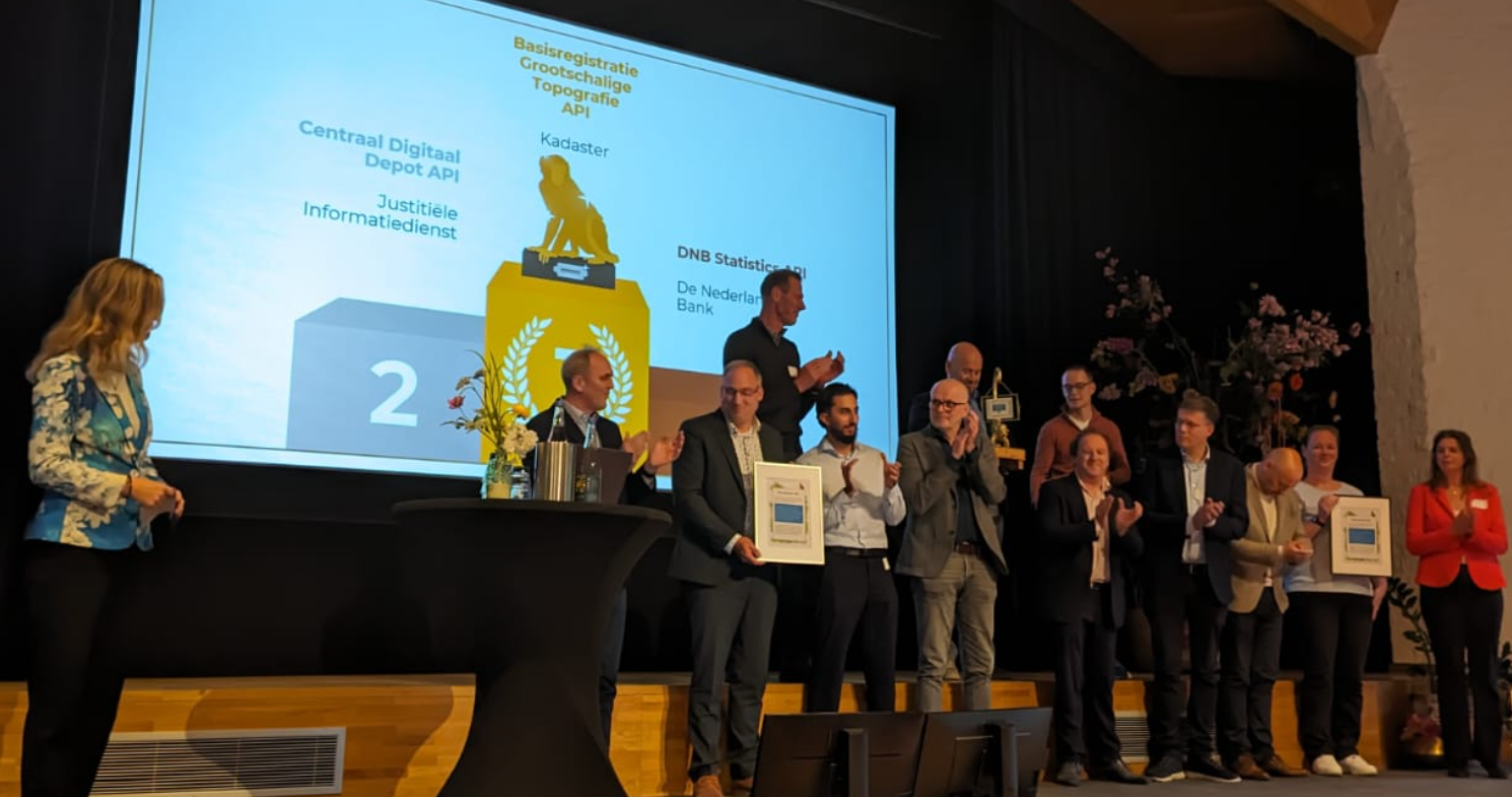 Uitreiking van de gouden api award op 14 oktober 2025