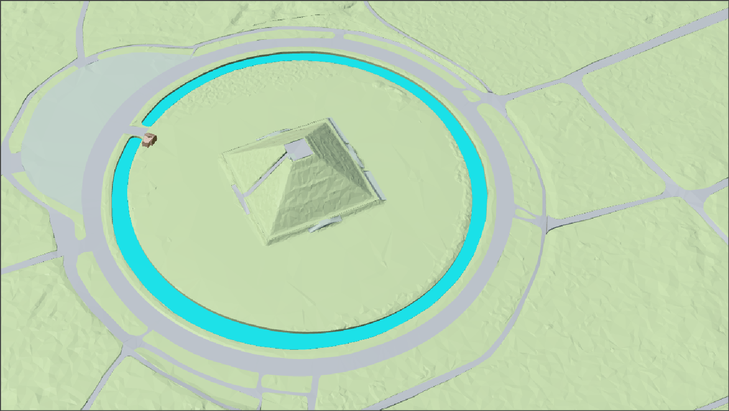 3D-weergave van een gebouw met hoogtesituatie