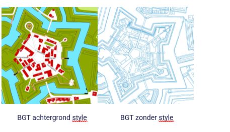 Voorbeeld van de vectortiles